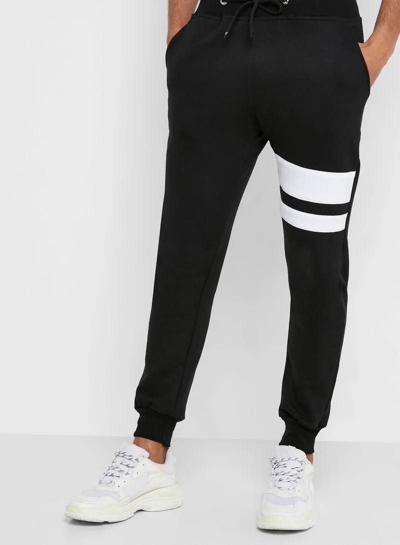 Seventy Five Knee Striped Joggers