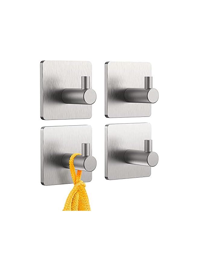 Zaboon خطافات قوية خطافات جدارية للتعليق شماعات حائط بدون مسامير 2 في 1 ملصق بدون براغي لتركيب الرف قابل للماء ومقاوم للصدأ 16 مم 30 قطعة - Image 2