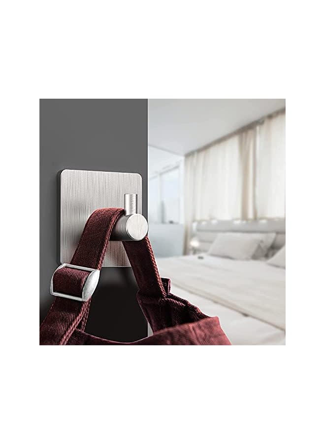 Zaboon خطافات قوية خطافات جدارية للتعليق شماعات حائط بدون مسامير 2 في 1 ملصق بدون براغي لتركيب الرف قابل للماء ومقاوم للصدأ 16 مم 30 قطعة - Image 3