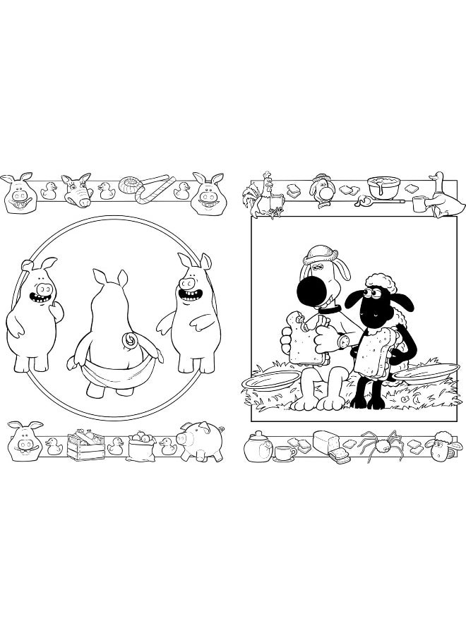 null - Shaun the Sheep: The Official Colouring Book (Aardman) - Image 1