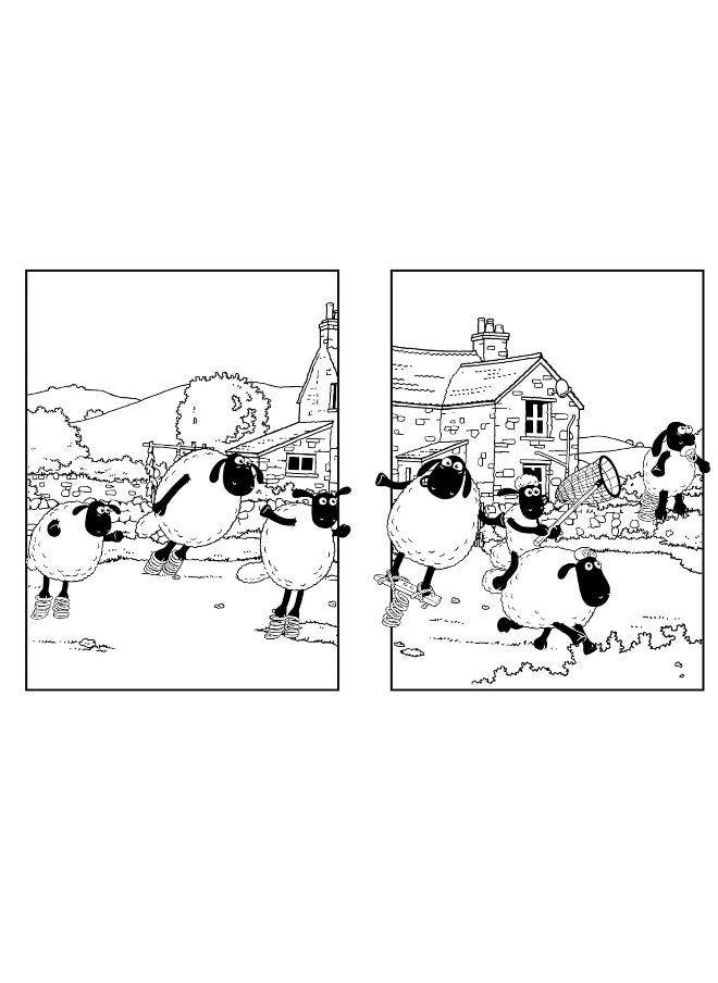 null - Shaun the Sheep: The Official Colouring Book (Aardman) - Image 1