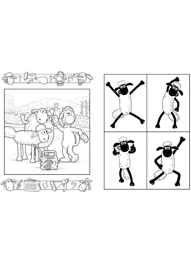 null - Shaun the Sheep: The Official Colouring Book (Aardman) - Image 1