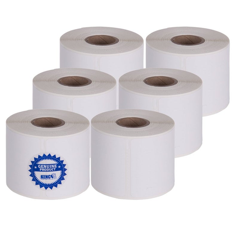 KENCO 2 7/16 Inches X 3,360 Inches Continuous Receipt Paper Rolls by KencoÂ®, Compatible with Dymo 30270 (6 PACK) - Image 1