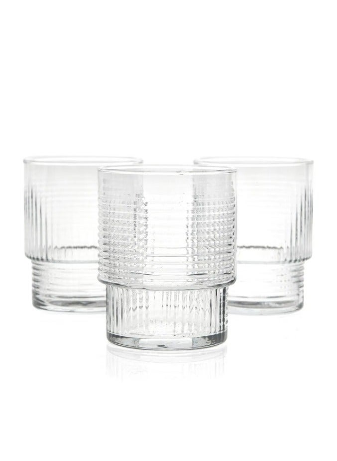LAV 3 Pieces Helen Soft Drink Tumbler Set 325 Ml - Clear - Image 2
