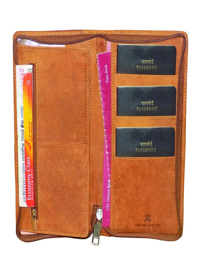 Style Shoes style 98 Genuine Leather Passport Holder for Men & Women Suitable for Credit Debit Card - Image 2