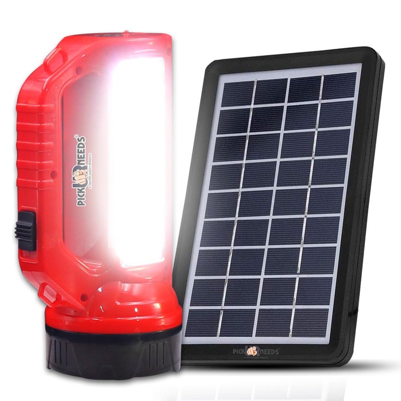 Pick Ur Needs Emergency Rechargeable Solar Torch Light Flashlight 50W 20 SMD Side Handheld with Eco Friendly Solar Panel 3W9V Color As Per Availability - Image 1