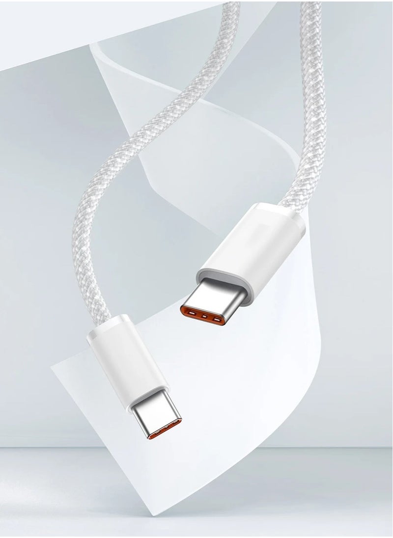 USB C to USB C Charging Cable 3ft 60W 2Pack, USB C Cable for Charging Apple, Type C to Type C Fast Charger Cord Compatible for iPhone 15/15 Pro/15 Pro Max/15 Plus,iPad Pro, Air5, MacBook Air (White)