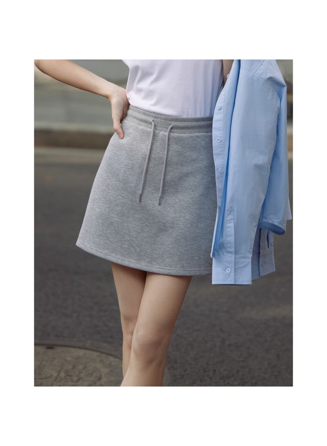 dme Demana Spring Commute Simple Air Layer Elastic Waist Straight Comfortable Slimming Short Skirt For Women - Image 5