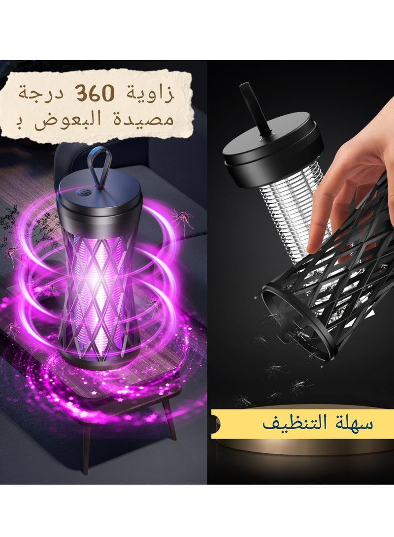 Purple light mosquito repellent lamp USB chargeable repellent lamp, portable mosquito indoor or outdoor use,Electric Mosquito Swatter,Electric Bug Zappers,Electric Mosquito Killer Lamp - Image 2