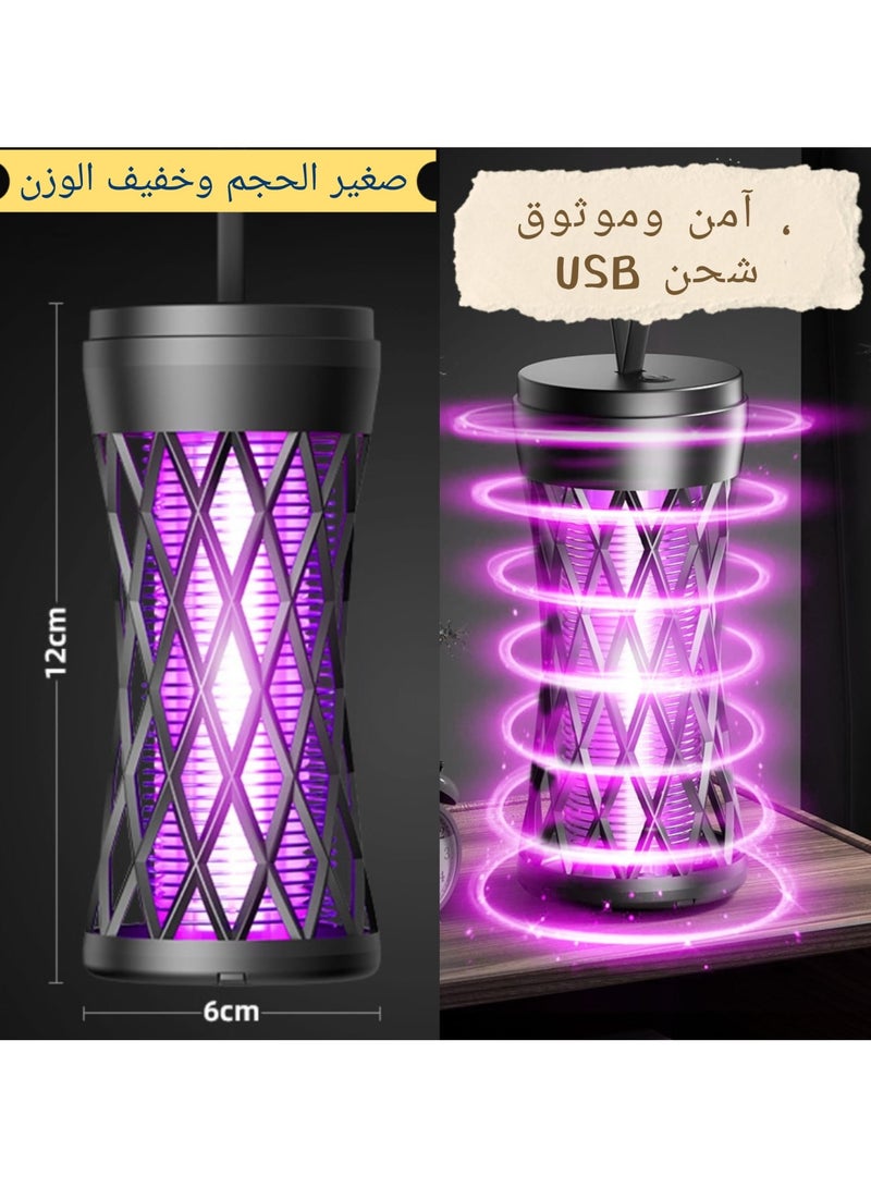 Purple light mosquito repellent lamp USB chargeable repellent lamp, portable mosquito indoor or outdoor use,Electric Mosquito Swatter,Electric Bug Zappers,Electric Mosquito Killer Lamp - Image 3