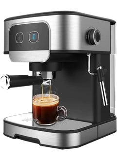 Traditional Barista Pump Espresso Machine 15-Bar, Coffee and Cappuccino Maker with Adjustable Milk Frother, Coffee Machine for Rich Espresso, Latte, Macchiato, Automatic Steam Pump, 1450W Coffee Maker