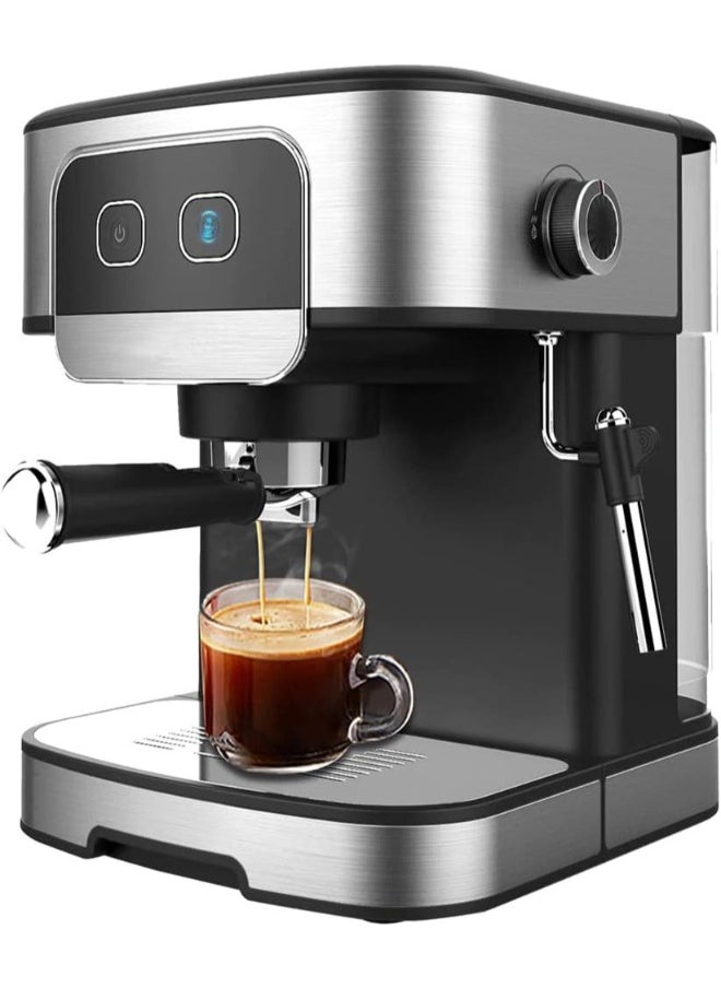 Generic - Traditional Barista Pump Espresso Machine 15-Bar, Coffee and Cappuccino Maker with Adjustable Milk Frother, Coffee Machine for Rich Espresso, Latte, Macchiato, Automatic Steam Pump, 1450W Coffee Maker - Image 1