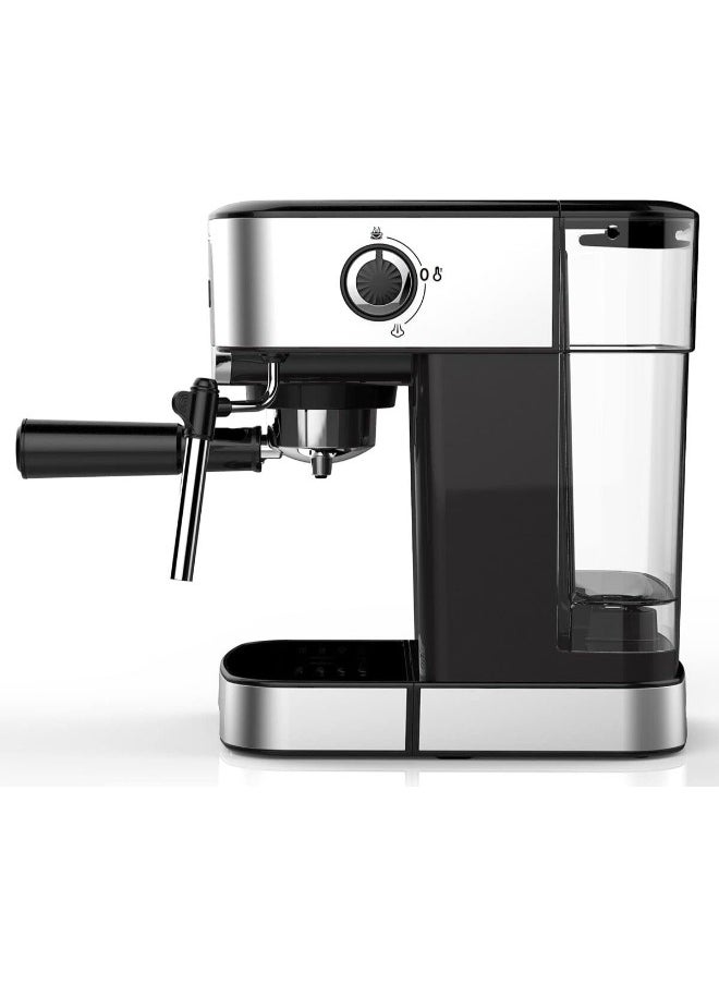 Generic - Traditional Barista Pump Espresso Machine 15-Bar, Coffee and Cappuccino Maker with Adjustable Milk Frother, Coffee Machine for Rich Espresso, Latte, Macchiato, Automatic Steam Pump, 1450W Coffee Maker - Image 1
