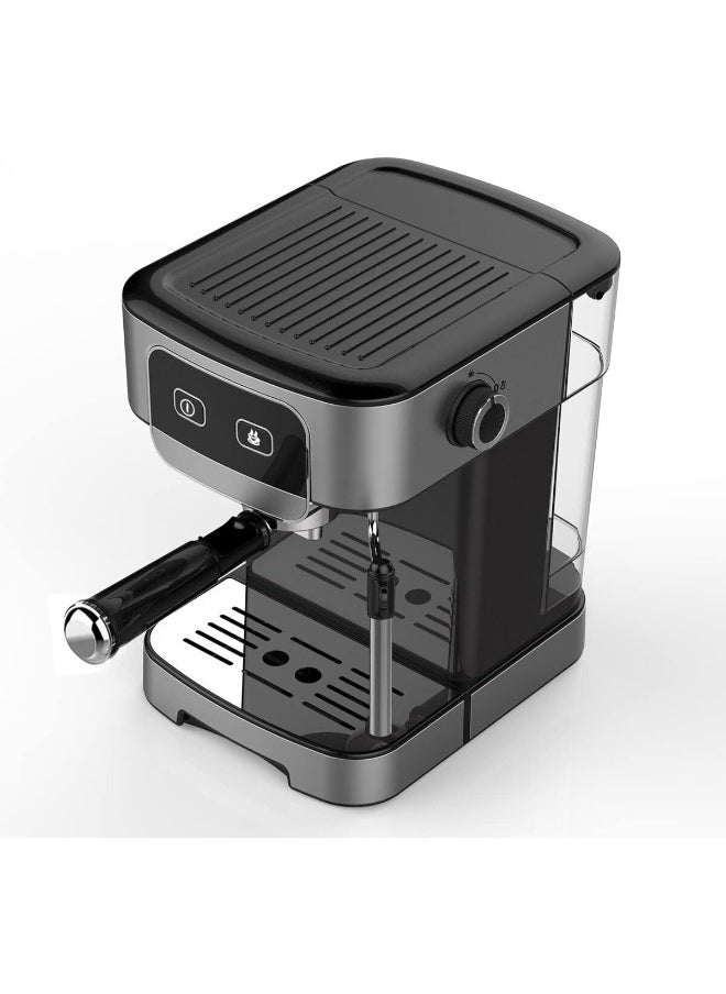 Generic - Traditional Barista Pump Espresso Machine 15-Bar, Coffee and Cappuccino Maker with Adjustable Milk Frother, Coffee Machine for Rich Espresso, Latte, Macchiato, Automatic Steam Pump, 1450W Coffee Maker - Image 1