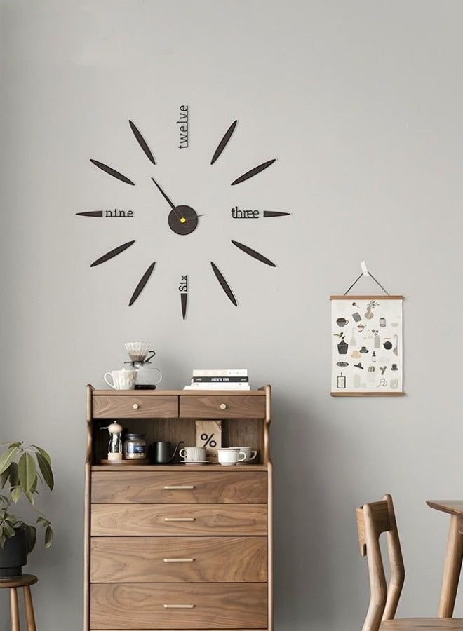 ميكسد كبير جدار الصمت عرض جيل تصميم ديي ساعة الحائط ، مع مرآة سطح 3D ، مناسبة لغرفة المعيشة أو غرفة نوم الديكور المنزلي - Image 3