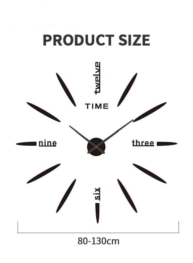 ميكسد كبير جدار الصمت عرض جيل تصميم ديي ساعة الحائط ، مع مرآة سطح 3D ، مناسبة لغرفة المعيشة أو غرفة نوم الديكور المنزلي - Image 5