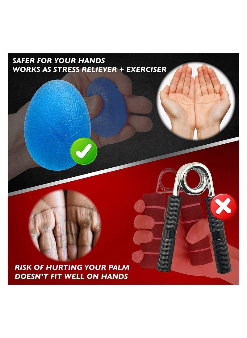 RATSAW Hand Grip Strength Trainer Finger Strength Trainer Stress Relief Ball for Adults and Kids Squishy Wrist Rehab Therapy Hand Grip Ball  - Image 5