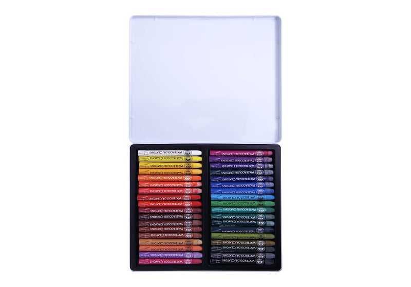 MUNGYO Watercolour Crayons (Set Of 24 In Tin Box), Multicolor - Image 2