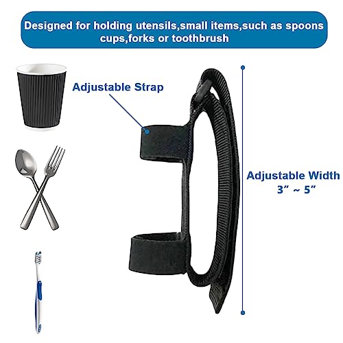 MUROCEA Adaptive Utensils Universal Cuff for Hand Tremors - Spoon & Fork Food Eating Daily Living Accessories for Disabled, Handicapped - Image 2
