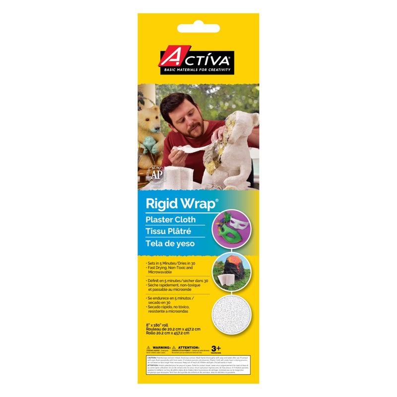 Activa ACT233 Rigid Wrap Plaster Cloth 8 x 15 Multicolor