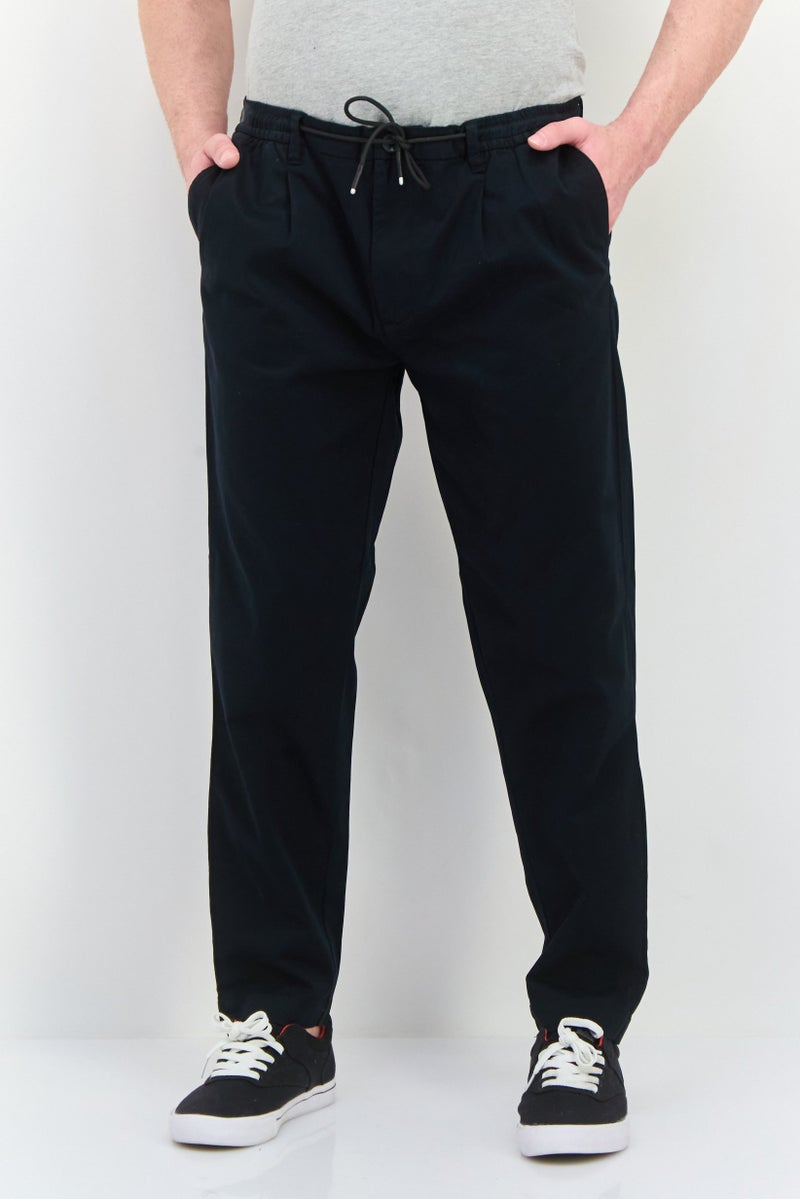 Gazzarrini سروال ضيق عادي للرجال، أسود - Image 1