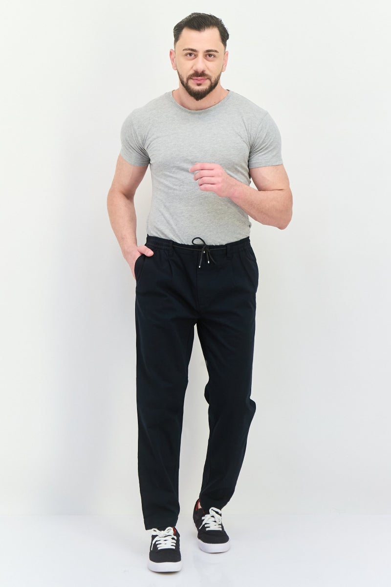 Gazzarrini سروال ضيق عادي للرجال، أسود - Image 3