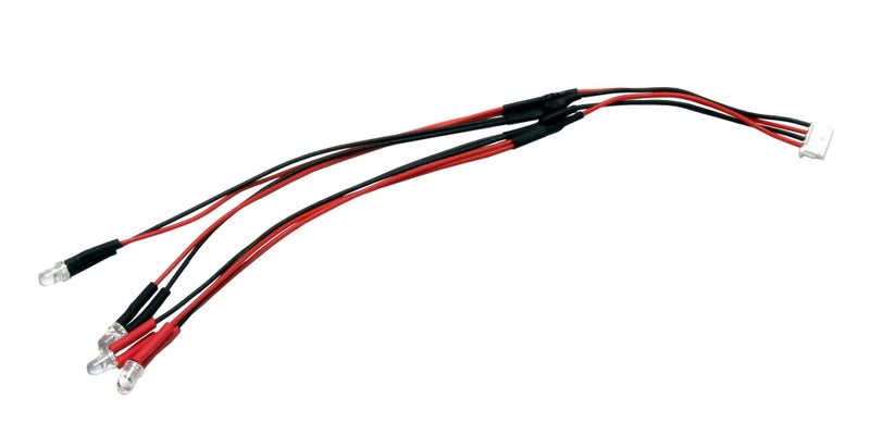 KYOSHO وحدة إضاءة LED من كيوشو شفافة وحمراء (Mini-Z للرياضات) قطع لـ RC MZW429R - Image 4