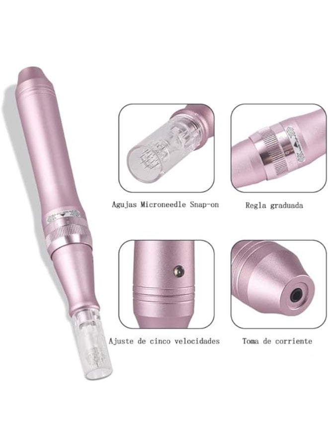 جهاز ديرما بن لاسلكي احترافي مع 8 رؤوس لتجديد البشرة الوجه والجسم - Image 3