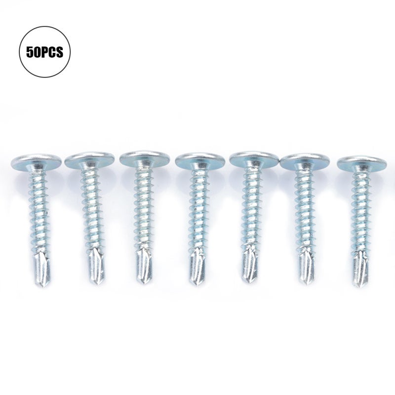 Self Drilling Screws M4.2: Pointed Drilling Tail - High Maintenance Force Truss Head Screws for Steel Structure Color Steel Tile Fixation & Thin Sheet Construction - Image 3