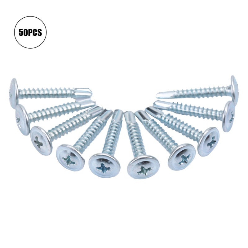 Self Drilling Screws M4.2: Pointed Drilling Tail - High Maintenance Force Truss Head Screws for Steel Structure Color Steel Tile Fixation & Thin Sheet Construction - Image 1