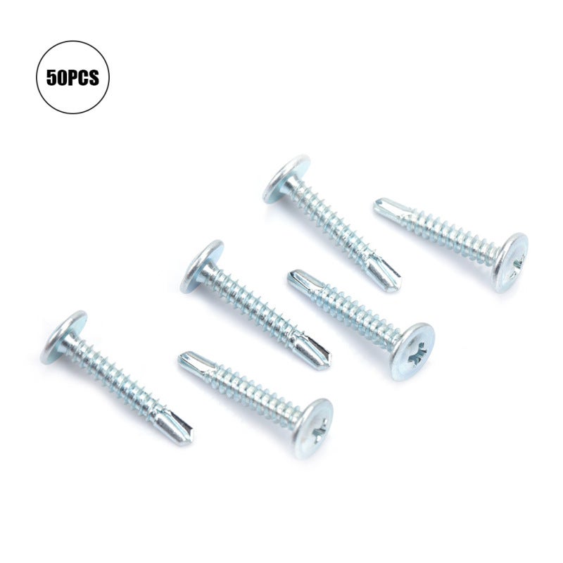 Self Drilling Screws M4.2: Pointed Drilling Tail - High Maintenance Force Truss Head Screws for Steel Structure Color Steel Tile Fixation & Thin Sheet Construction - Image 2