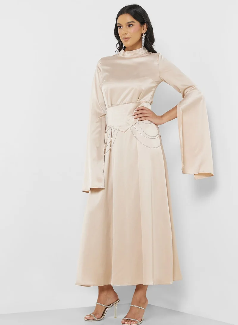 Khizana Satin Maxi Dress