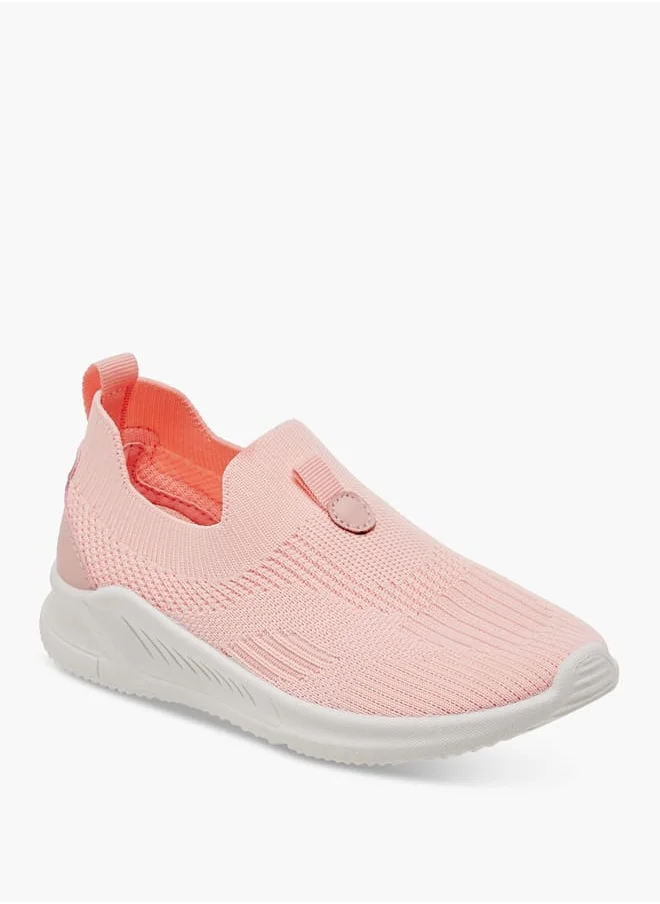 شو اكسبرس Girls by Shoexpress Pull Tab Detail Slip-On Sports Shoes