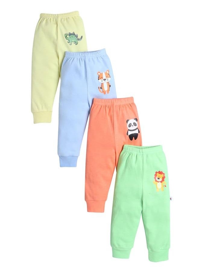 BUMZEE Boys Cotton Regular Fit Pyjamas Pack of 4 Orange & Green - 18-24 Months (Peb10612E-org) - Image 1