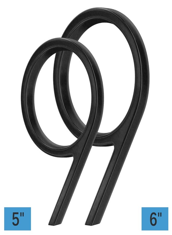 OLADOT 6" Stainless Steel Floating House Number 9, Metal Modern House Numbers, Mailbox Decor Number with Nail Kit, Coated Black, 911 Visibility Signage (Large 9) - Image 2