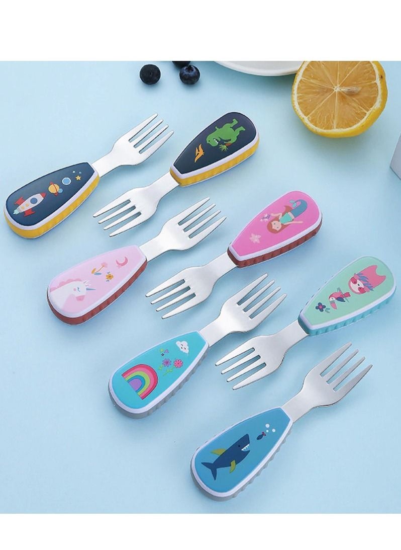 Brain Giggles BrainGiggles Kids Cutlery Set with Case (Unicorn)  - Image 4