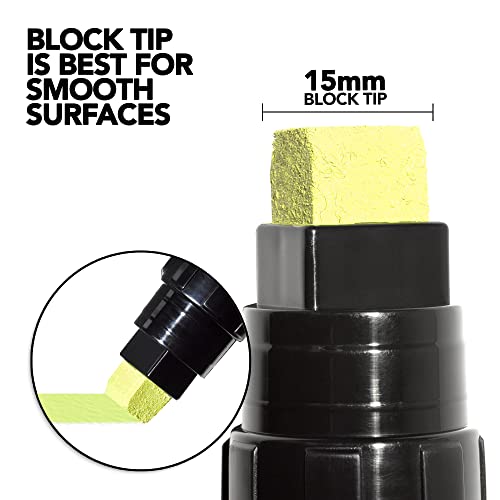 KRINK K55 Fluorescent Waterbased 30ml Marker - Yellow - Image 2