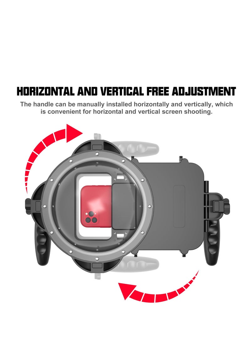 Generic - Professional Waterproof Diving Case for iPhone 15/14/13 Pro/12 Pro Max/SE 2020/11 Pro/XS Max/XR/X/8/7 Plus and Other Smartphones (4.5-7.0 Inches) with Remote Control Feature. - Image 1