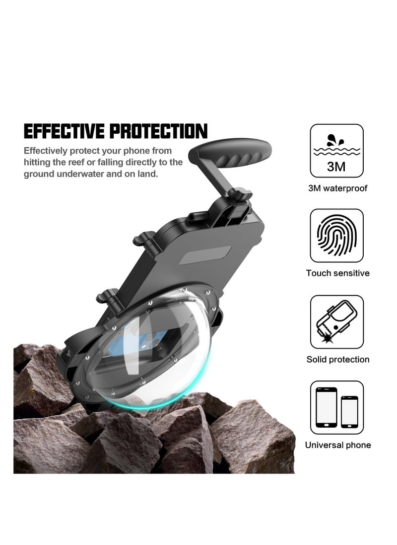 Generic - Professional Waterproof Diving Case for iPhone 15/14/13 Pro/12 Pro Max/SE 2020/11 Pro/XS Max/XR/X/8/7 Plus and Other Smartphones (4.5-7.0 Inches) with Remote Control Feature. - Image 1