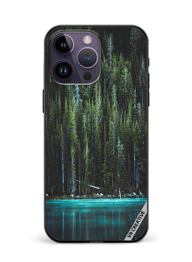 VR CREATIVE Protective Case Cover For Apple iPhone 16 Pro Lake Design Multicolour - Image 1