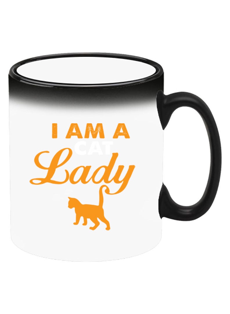 Theodor Color Changing Heat Sensitive Ceramic Mug, Image Revealed When HOT Liquid is Added! I am a Cat lady - Image 2