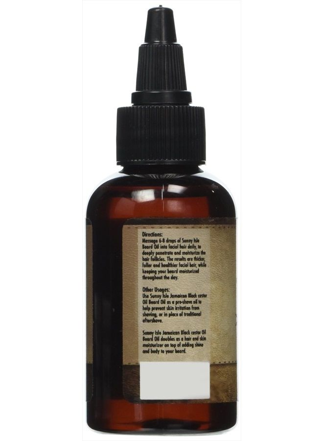 Sunny Isle Jamaican Black Castor Beard Oil, 2 Ounce - Image 2