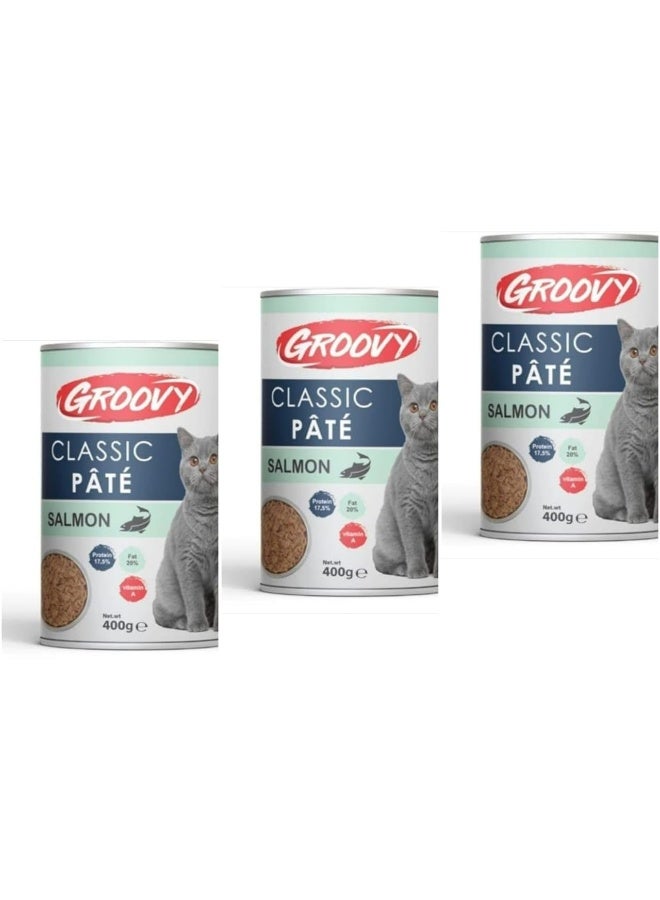 GROOVY SALMON CAT  400g / 3 Cans