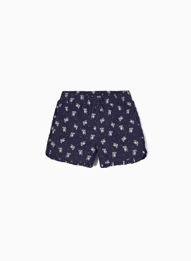 Zippy Zippy Cotton Shorts with Floral Pattern for Girls