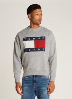 TOMMY JEANS Logo Print Full Sleeve Sweatshirt  - Image 1