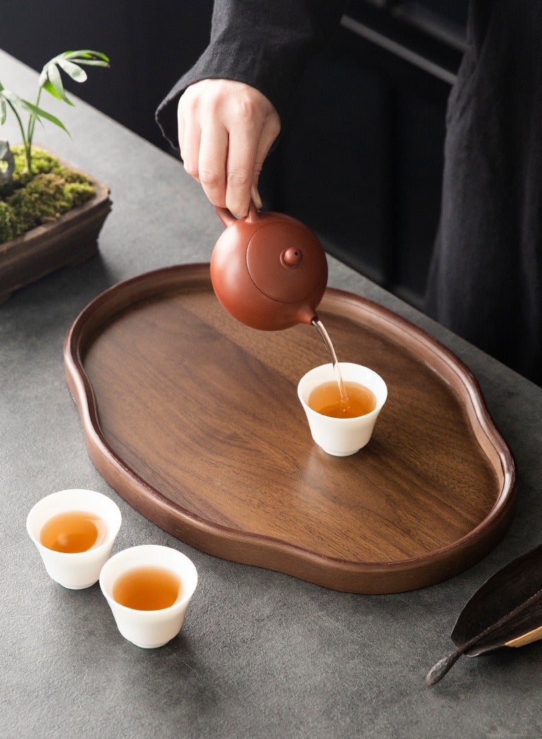 1pc المعاد تدويرها الخشب الديكور صينية - نمط خمر شكل غير منتظم الشاي تقديم صينية مع غطاء، مثالية للمنزل، مكتب، فندق، أو هدية الديكور، مثالية لغرفة المعيشة، غرفة نوم، أو الشاي الأطراف، ملحق حزب الشاي | علبة الشاي | علبة الشاي - Image 5