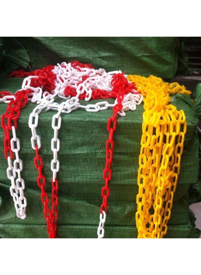 Red White Plastic Safety Barrier Chain 315 Inch For Crowd Control Parking - Image 2