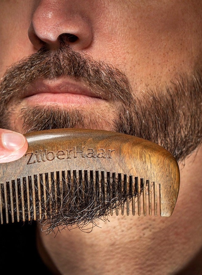 ZilberHaar Beard Comb – 100% Sandalwood – Essential Beard Care Accessory for Men – Hand Made - Image 3