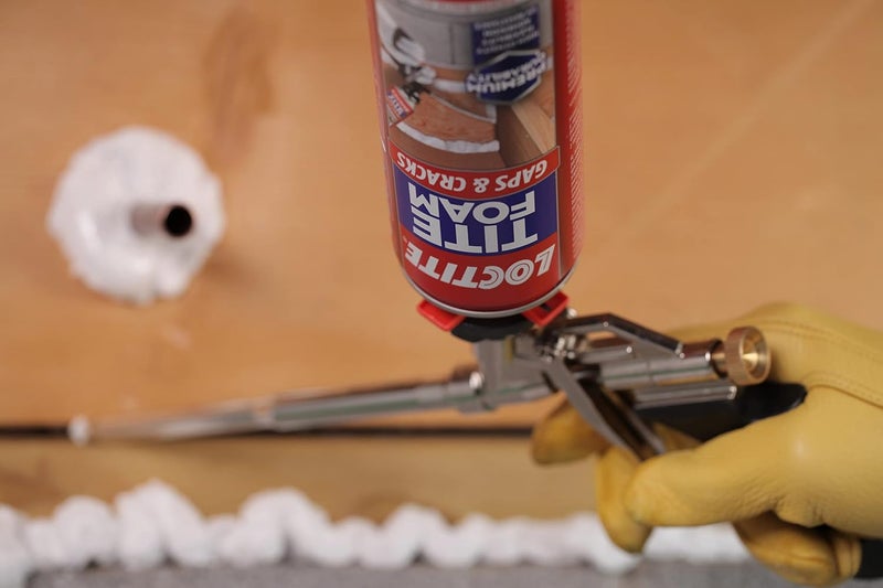 Loctite رذاذ سيلانت رغوة تيت لفراغات والشقوق، علبة 12 أونصة سائلة، 1 عبوة - عزل بولي يوريثان متوسع - Image 5