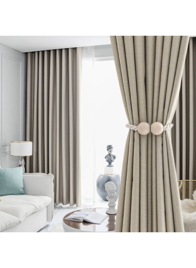 QBAID Curtains Blackout 2 panels for Bedroom - Image 1